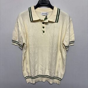 NWT Oxknit Men Short Sleeve Knit Polo Shirt Top Size XL X-Large D130 -14
